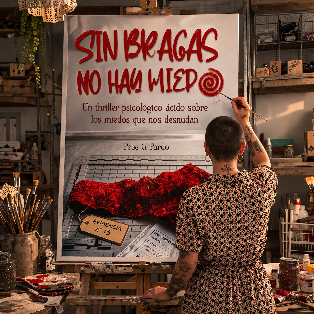 La creadora de la portada de la novela Sin bragas no hay miedo, Alejandra Molina Prats