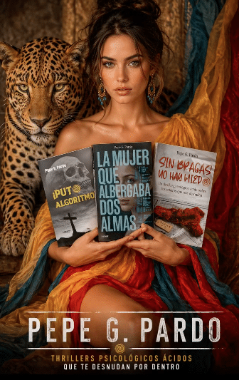 Los tres libros de Pepe G. Pardo: ¡Puto Algoritmo!, La mujer que albergaba dos almas y Sin bragas no hay miedo