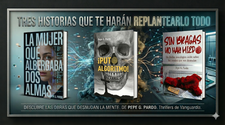 Cartel anunciador de los libros de Pepe G. Pardo